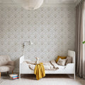 Spring Field Rabbits, Sepia Mural Wallpaper - room preview 03