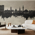 Lille France Skyline Concrete Mural Wallpaper - room preview 03