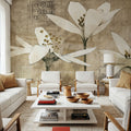 Pencil Floral III Mural Wallpaper - room preview 03