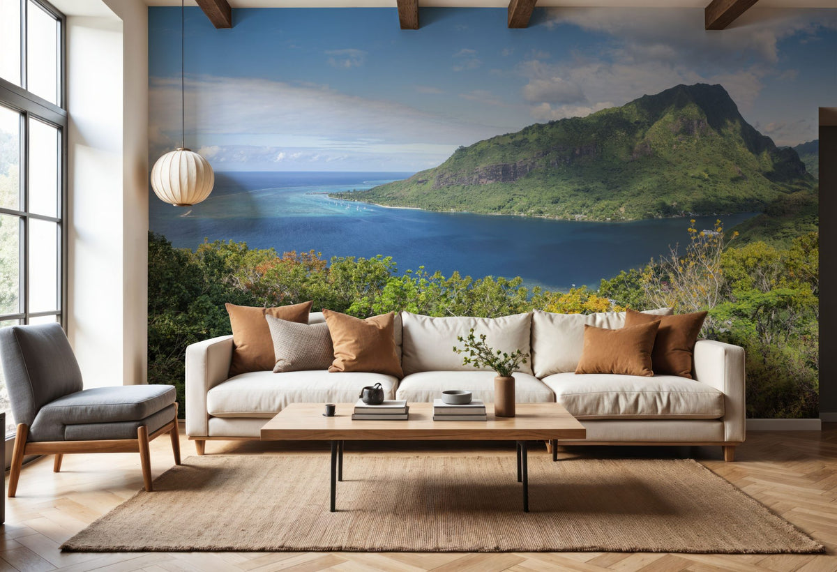 Opunohu Bay Mural Wallpaper - room preview 03