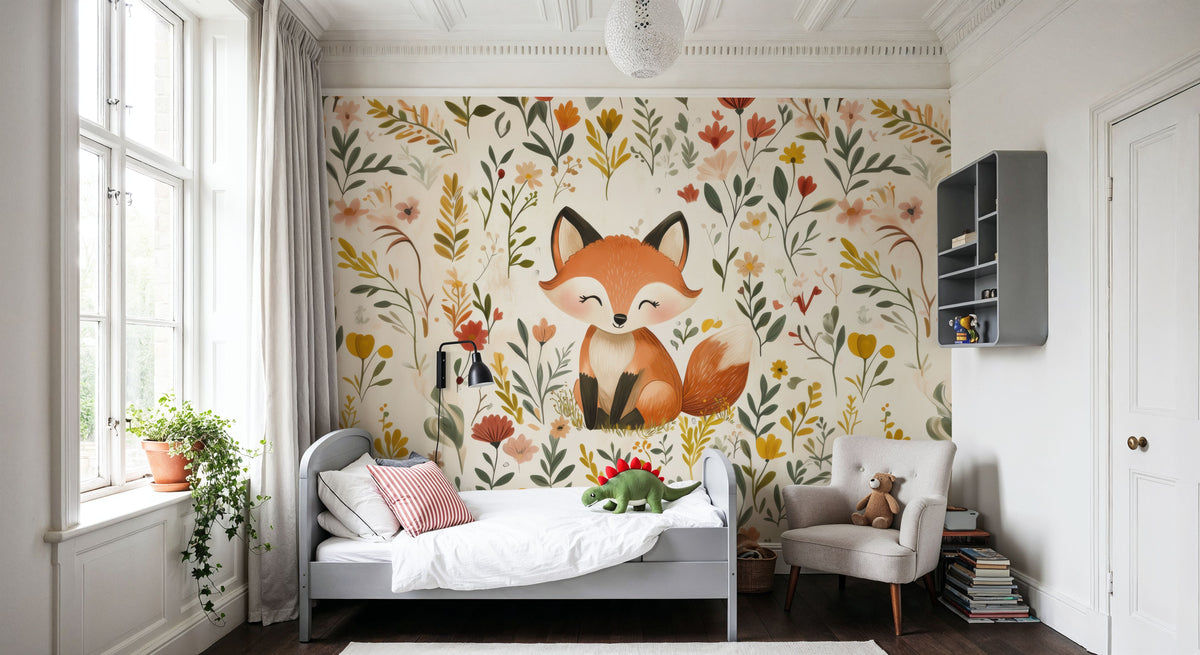 Pretty Fox Mural Wallpaper - room preview 03