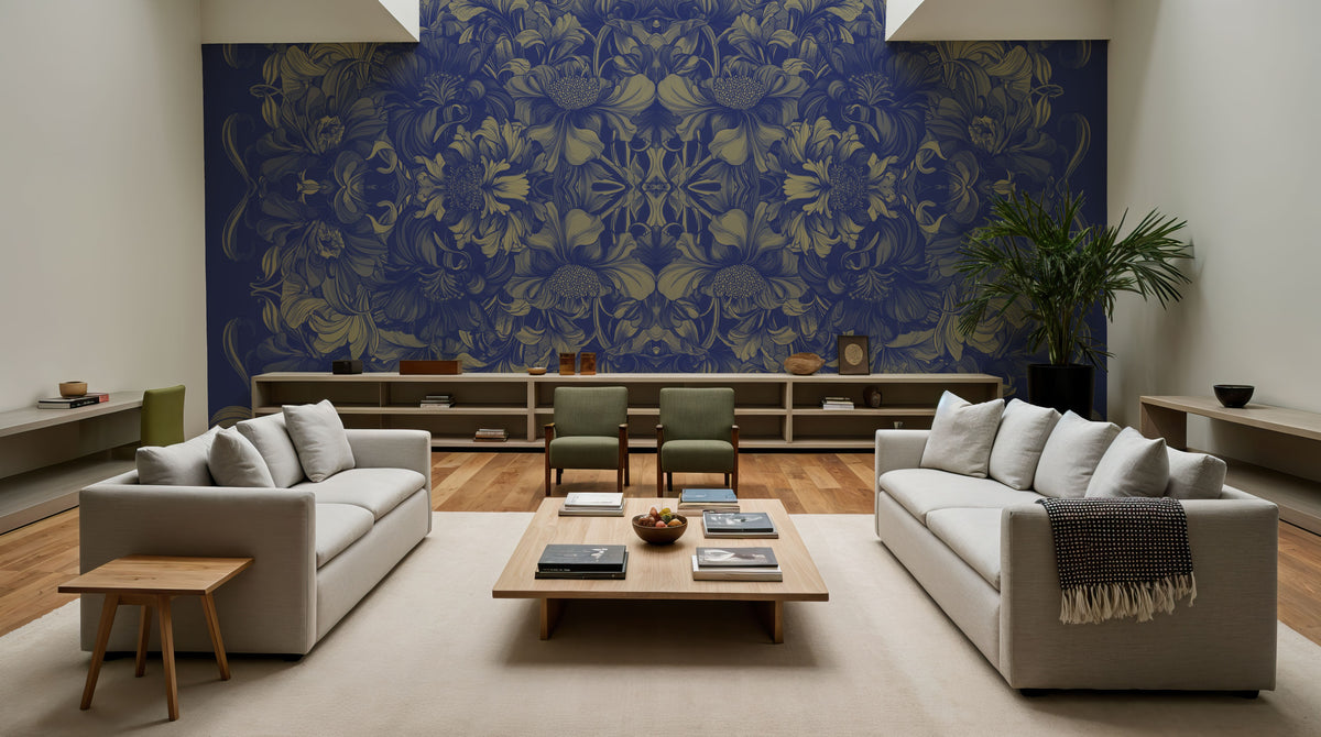 Scandi Flower Ceiling V Mural Wallpaper - room preview 03