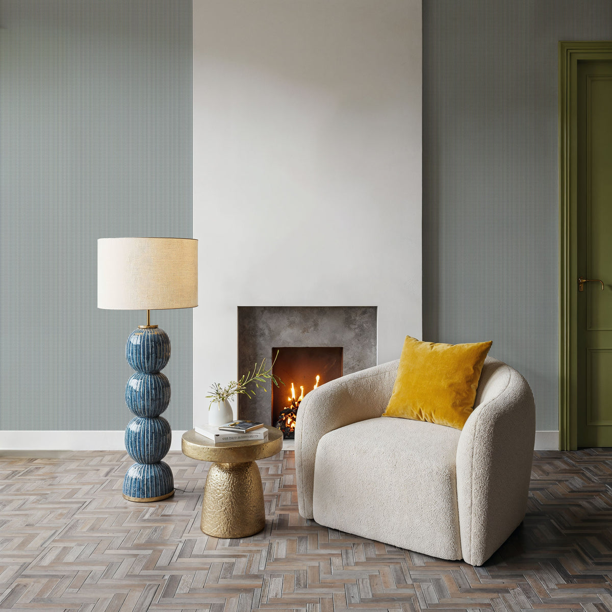 Erie Petite, Pine Mural Wallpaper - room preview 03