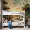 Harmony and Diversity in the Jungle's Heart Mural Wallpaper - room preview 03
