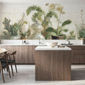 Greenhouse Orchids on Shiplap Mural Wallpaper - room preview 03