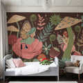 Floralscape Fairies I Dark Mural Wallpaper - room preview 03