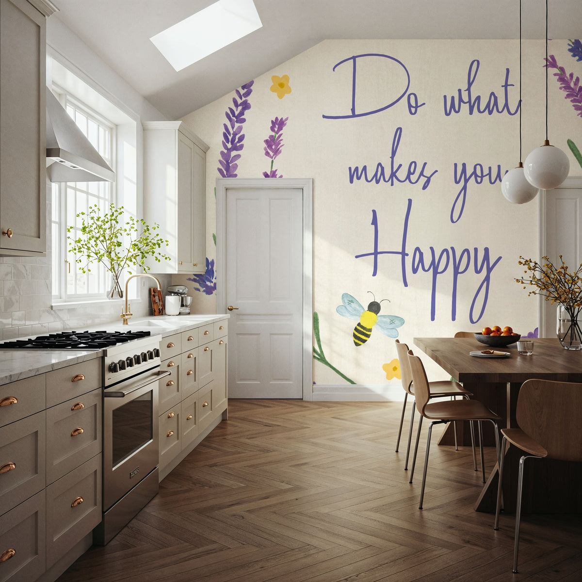 Lavender Garden IV Mural Wallpaper - room preview 03