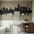 Essen Germany Skyline Concrete Mural Wallpaper - room preview 03