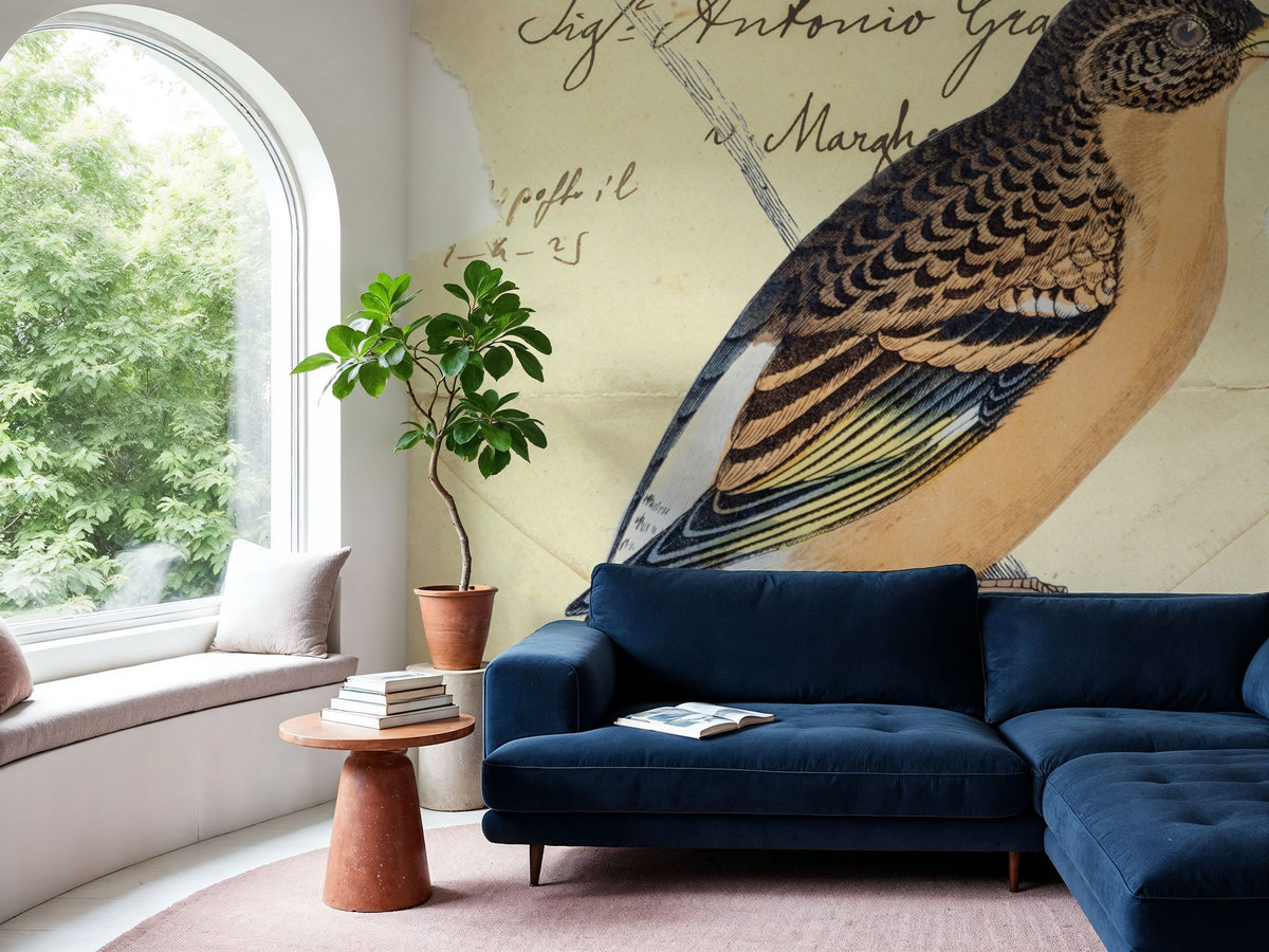 Mountain Finch Mural Wallpaper - room preview 03