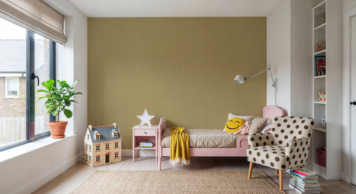 Tailor's Pin Stripe, September Field Mural Wallpaper - room preview 03