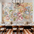 Floral Grunge Singing Mural Wallpaper - Edition 3 - room preview 03