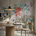 Field of Dreams Bright Red Mural Wallpaper - room preview 03