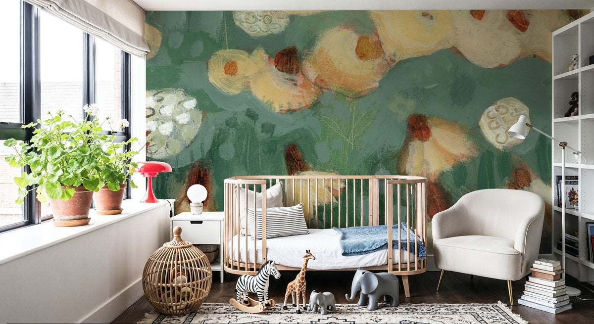 Wildflowers III Mural Wallpaper - room preview 03