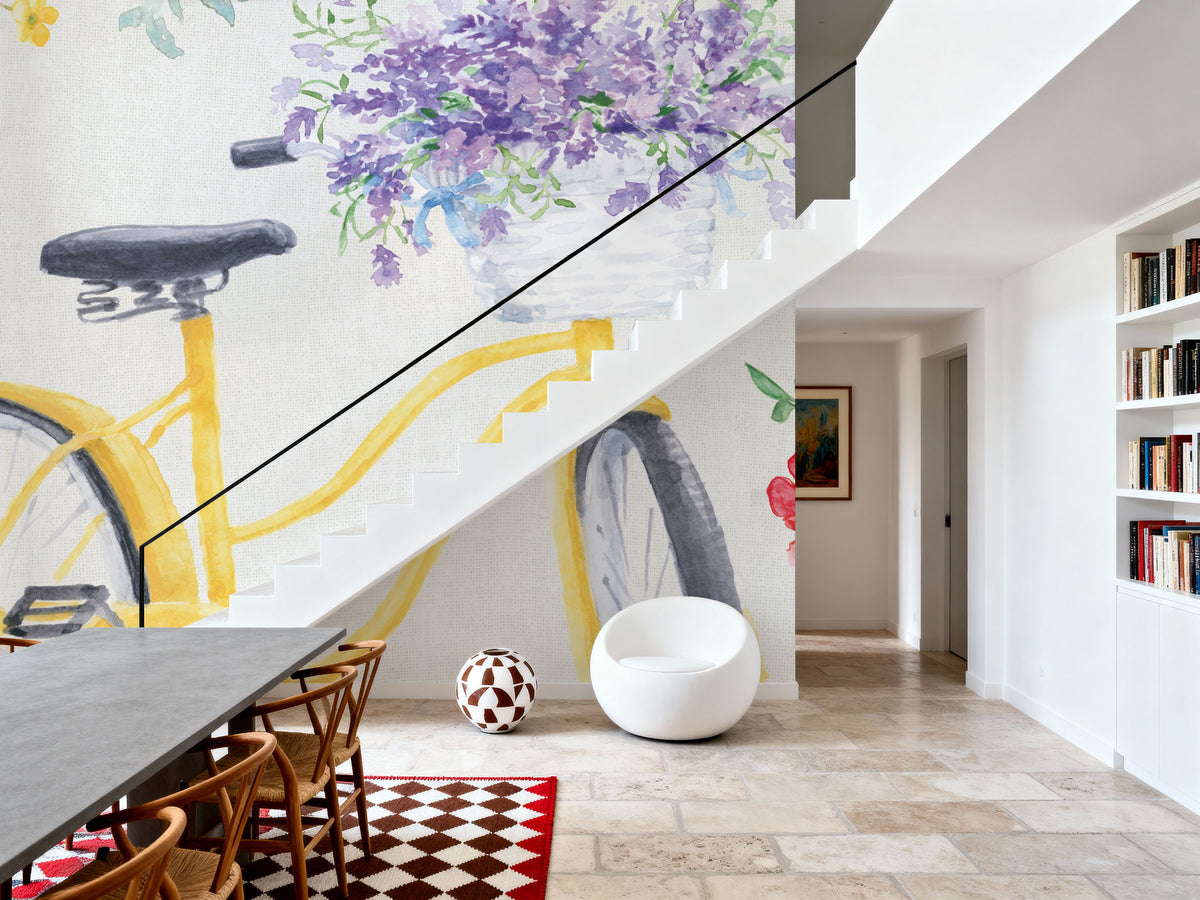 Fresh Floral I Mural Wallpaper - room preview 03