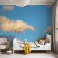 Sunny Day Clouds Mural Wallpaper - room preview 03