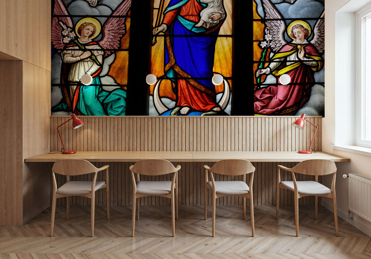 Vitrail Light Mural Wallpaper - room preview 03