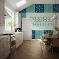 Quilted Christmas IV Mural Wallpaper - room preview 03