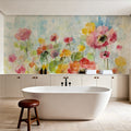 Summer Rain Floral Mural Wallpaper - room preview 03