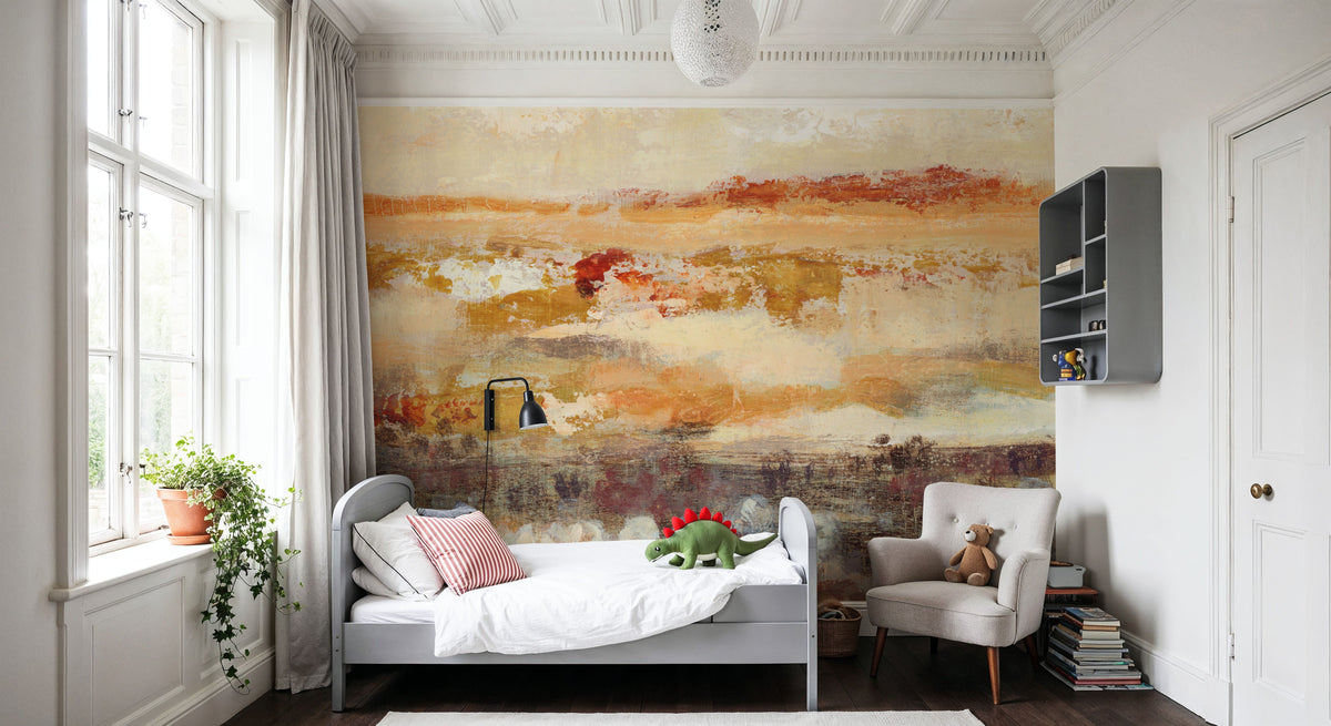Sunset Harvest Mural Wallpaper - room preview 03