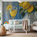 Lemons Still Life Mural Wallpaper - room preview 03