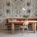 Pineapple Deco Mural Wallpaper - Neutral Tone - room preview 03