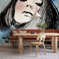 Moon Girl II Mural Wallpaper - room preview 03