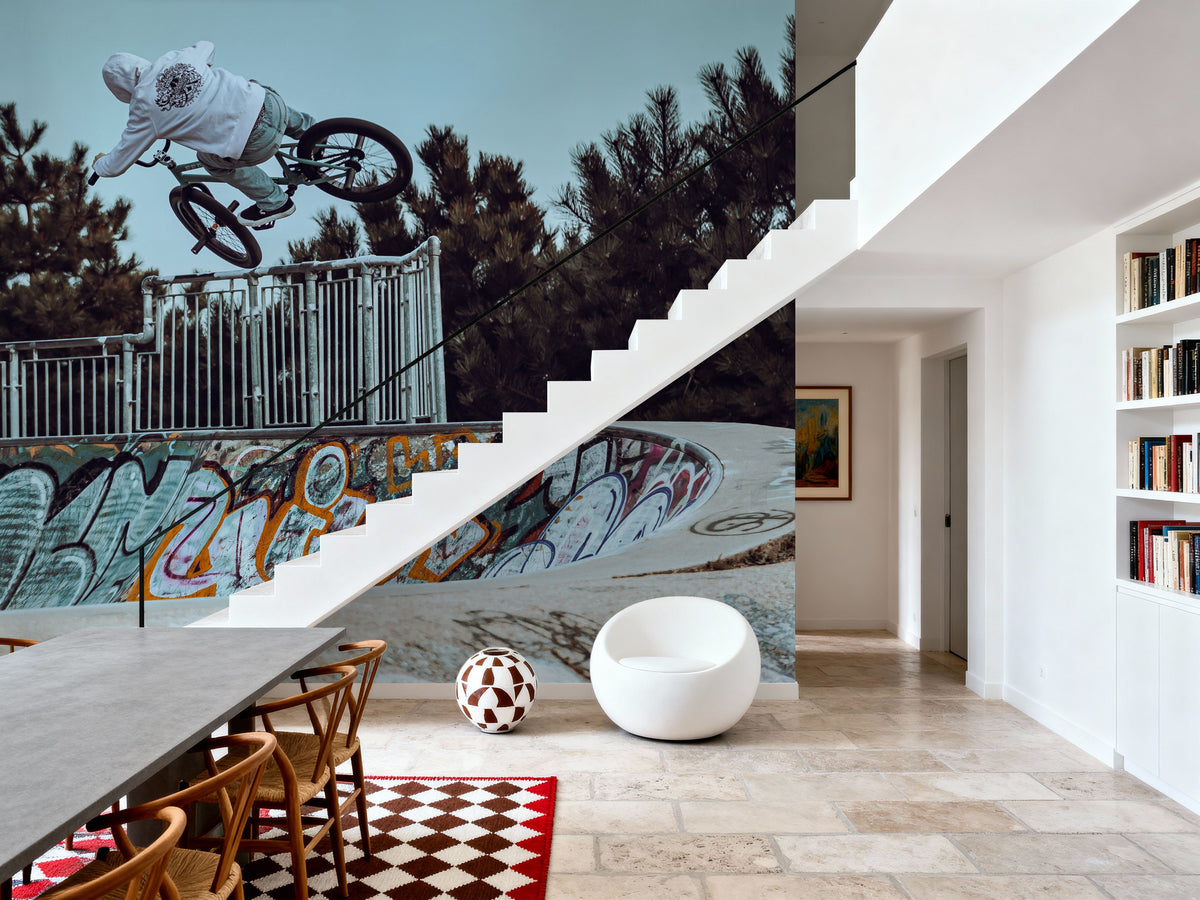 BMX Bowl Mural Wallpaper - room preview 03