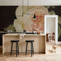 Heirloom Pink Rose Mural Wallpaper - room preview 03