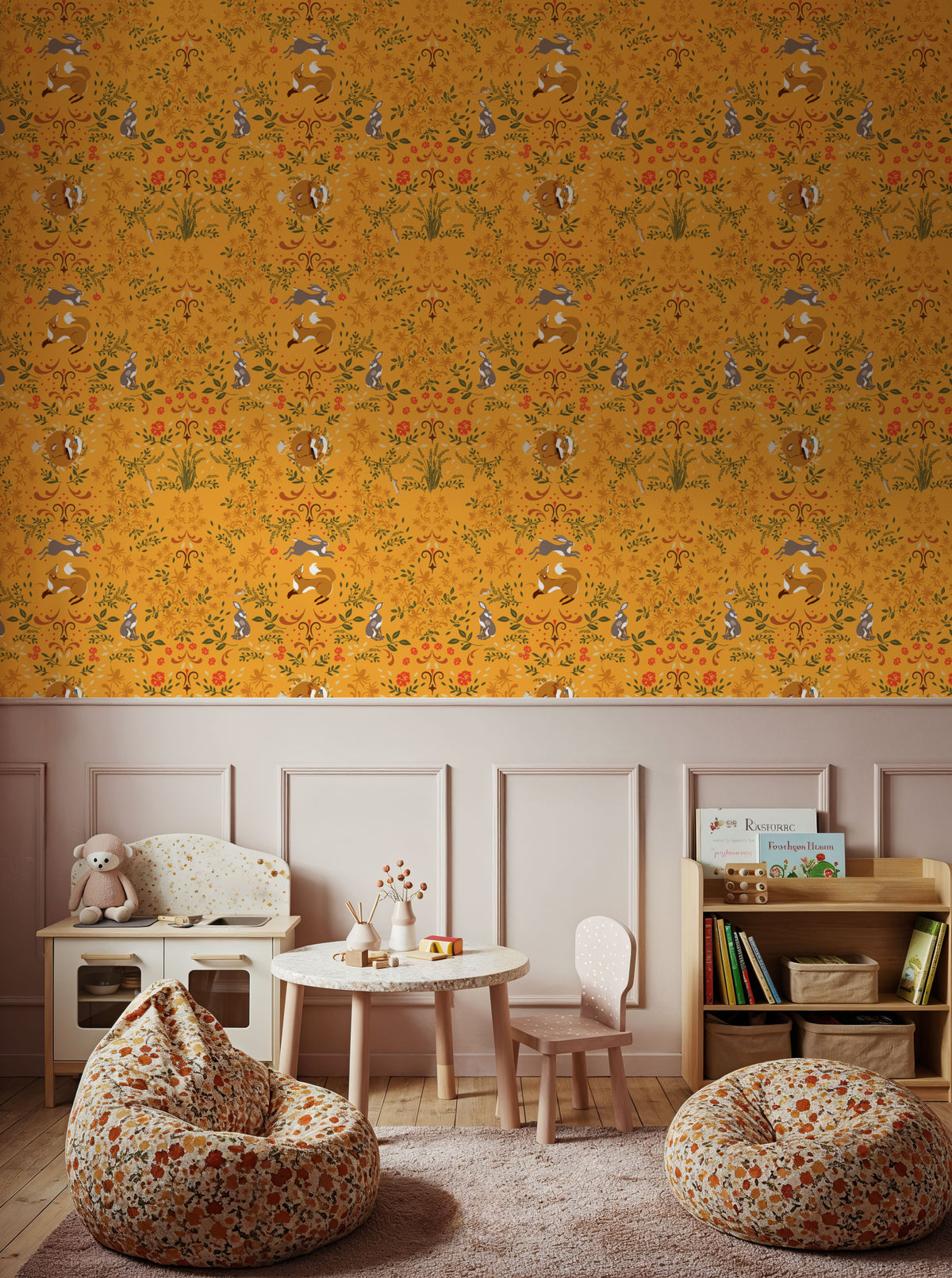 Friends Forever, Sunflower Mural Wallpaper - room preview 03