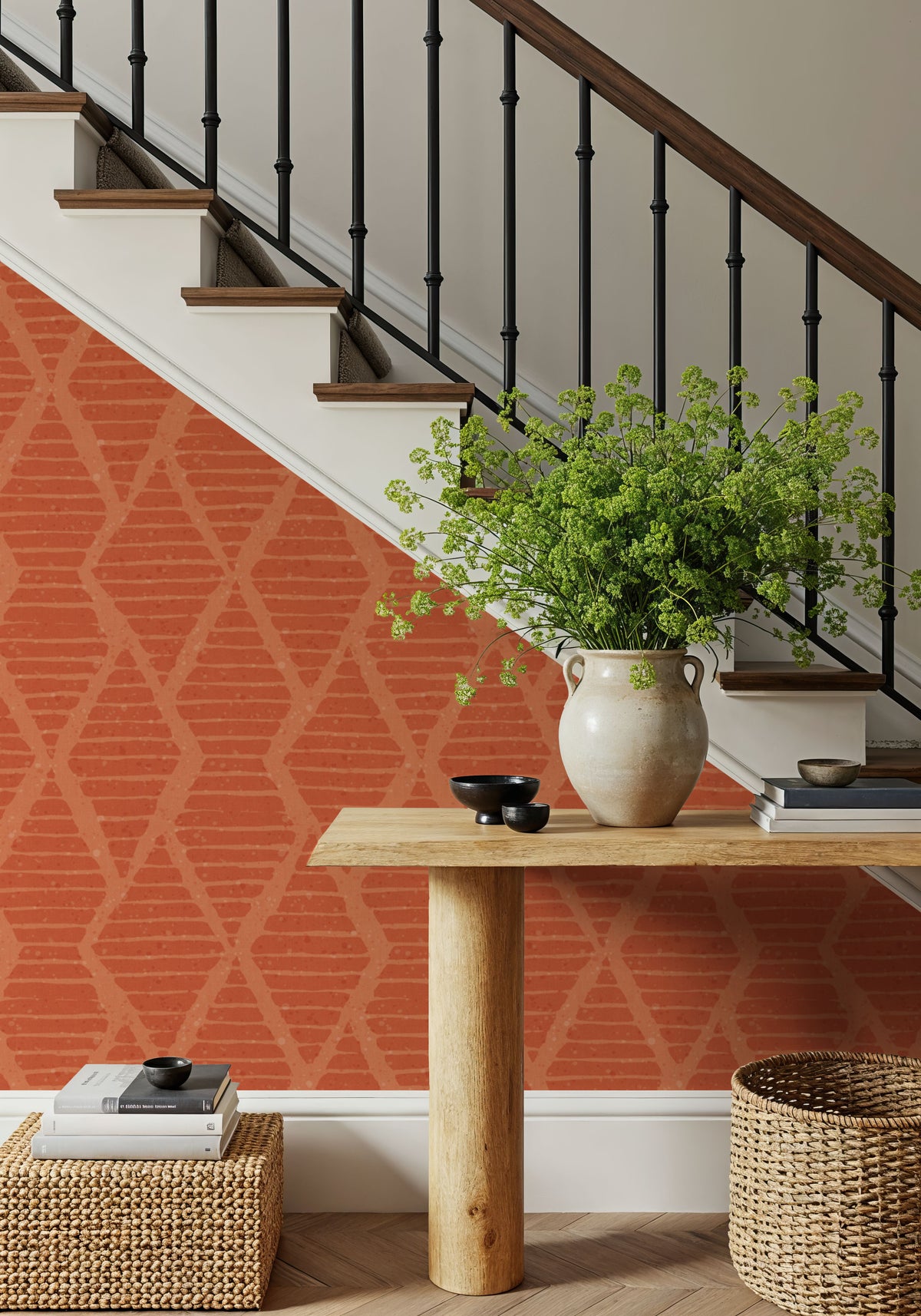 Harvest Time Orange Mural Wallpaper - room preview 03