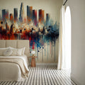 Watercolor Skyline II Mural Wallpaper - room preview 03