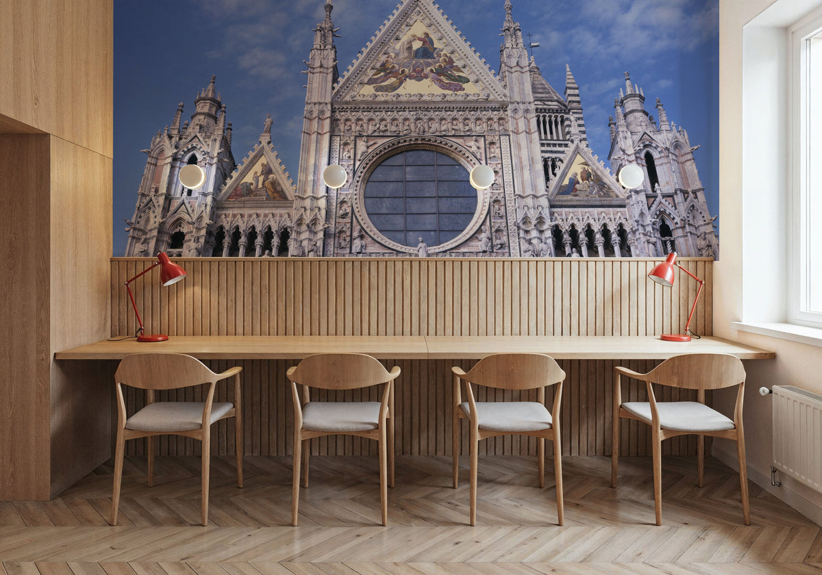 Majestic Gothic Cathedral Mural Wallpaper - room preview 03