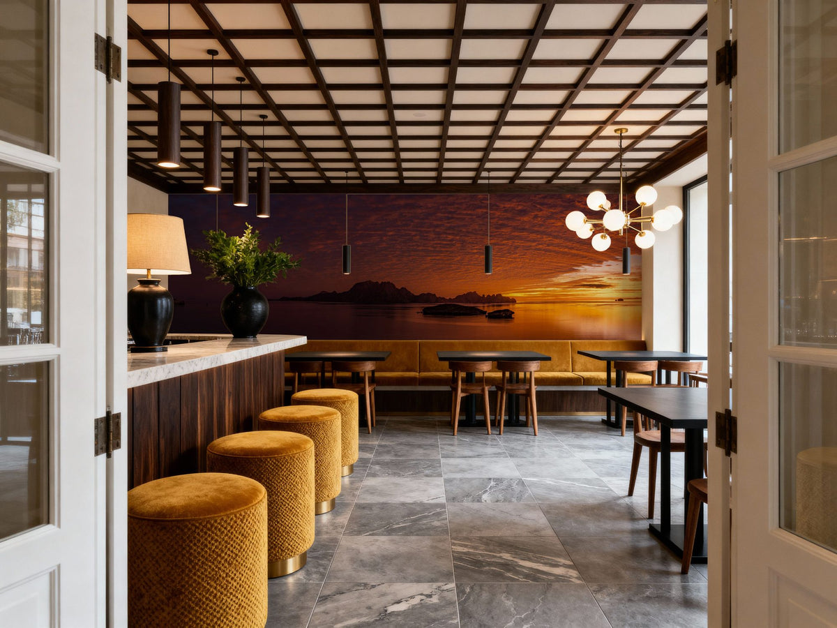 Baja Sunrise Mural Wallpaper - room preview 03