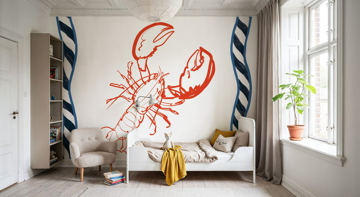 Sea Doodles III Mural Wallpaper - room preview 03