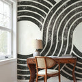 Over the Rainbow Mural Wallpaper - Neutral Tone - room preview 03
