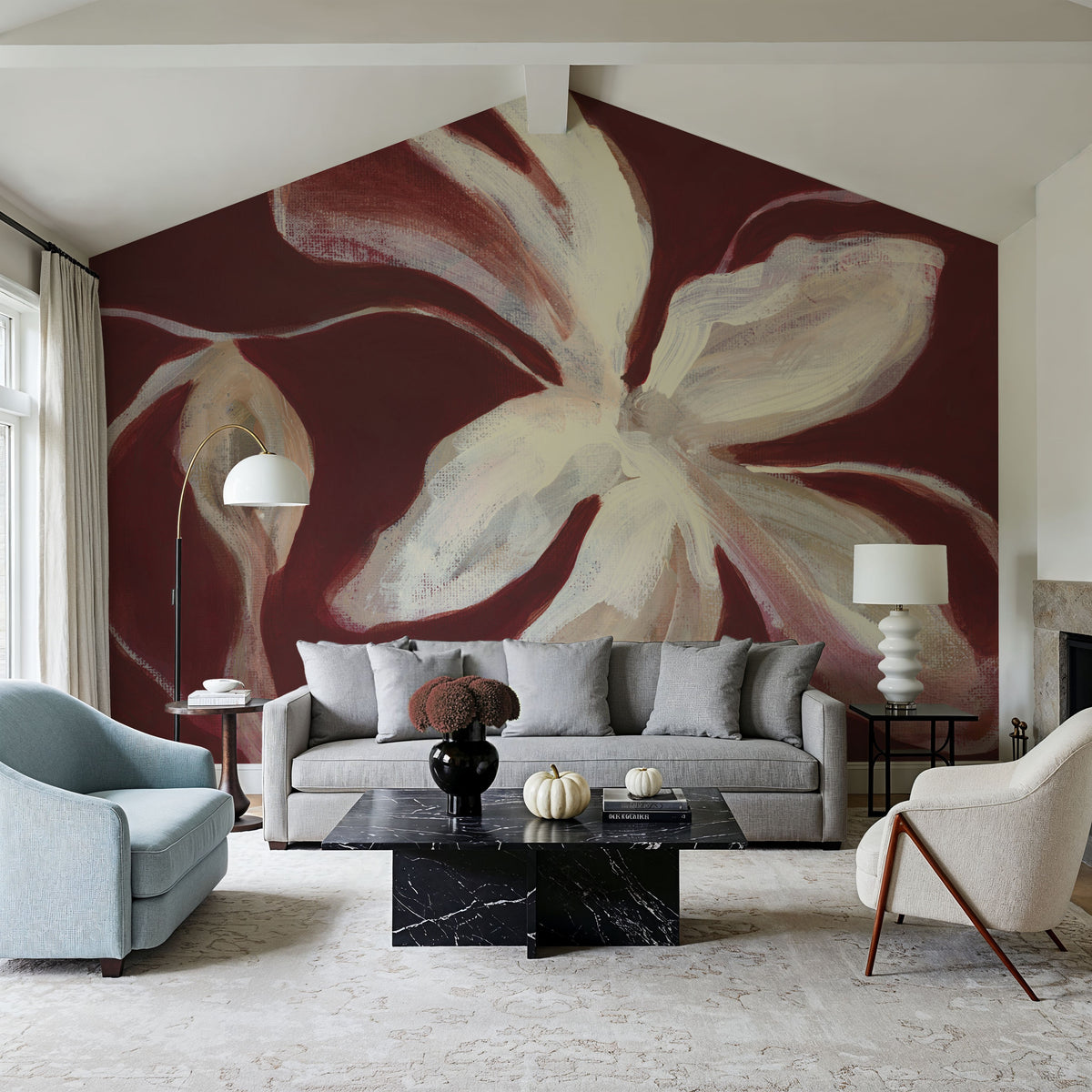 Fleural Spice I Mural Wallpaper - room preview 03