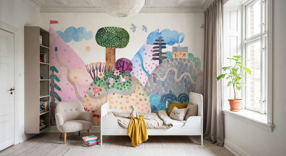 Roadtrip Adventure Mural Wallpaper - room preview 03