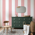 Circus Stripes, Pink Mural Wallpaper - room preview 03