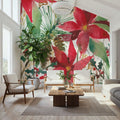 December Flowers Mural Wallpaper - room preview 03