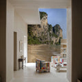 Tropical Cliff Paradise Mural Wallpaper - room preview 03