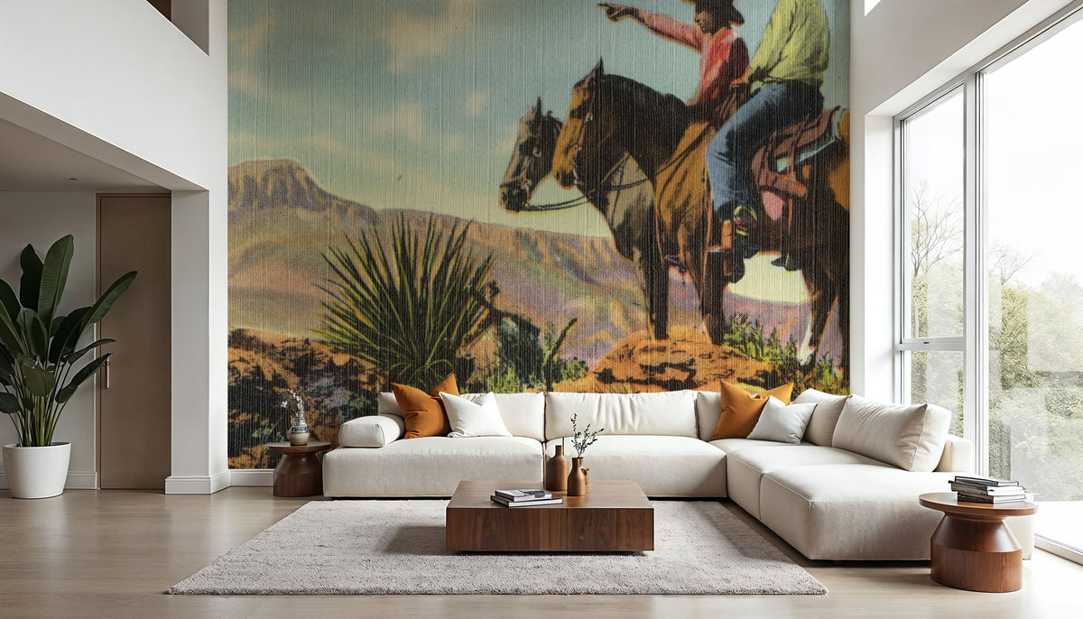 Greetings From Colorado Cowboys Mural Wallpaper - room preview 03