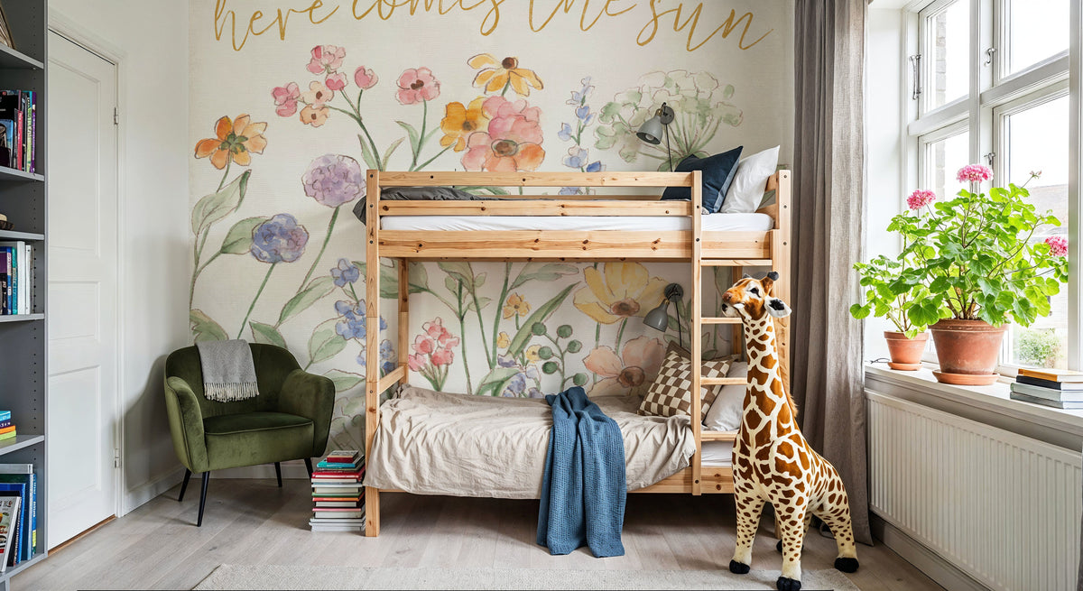 Wild Blooms II Mural Wallpaper - room preview 03