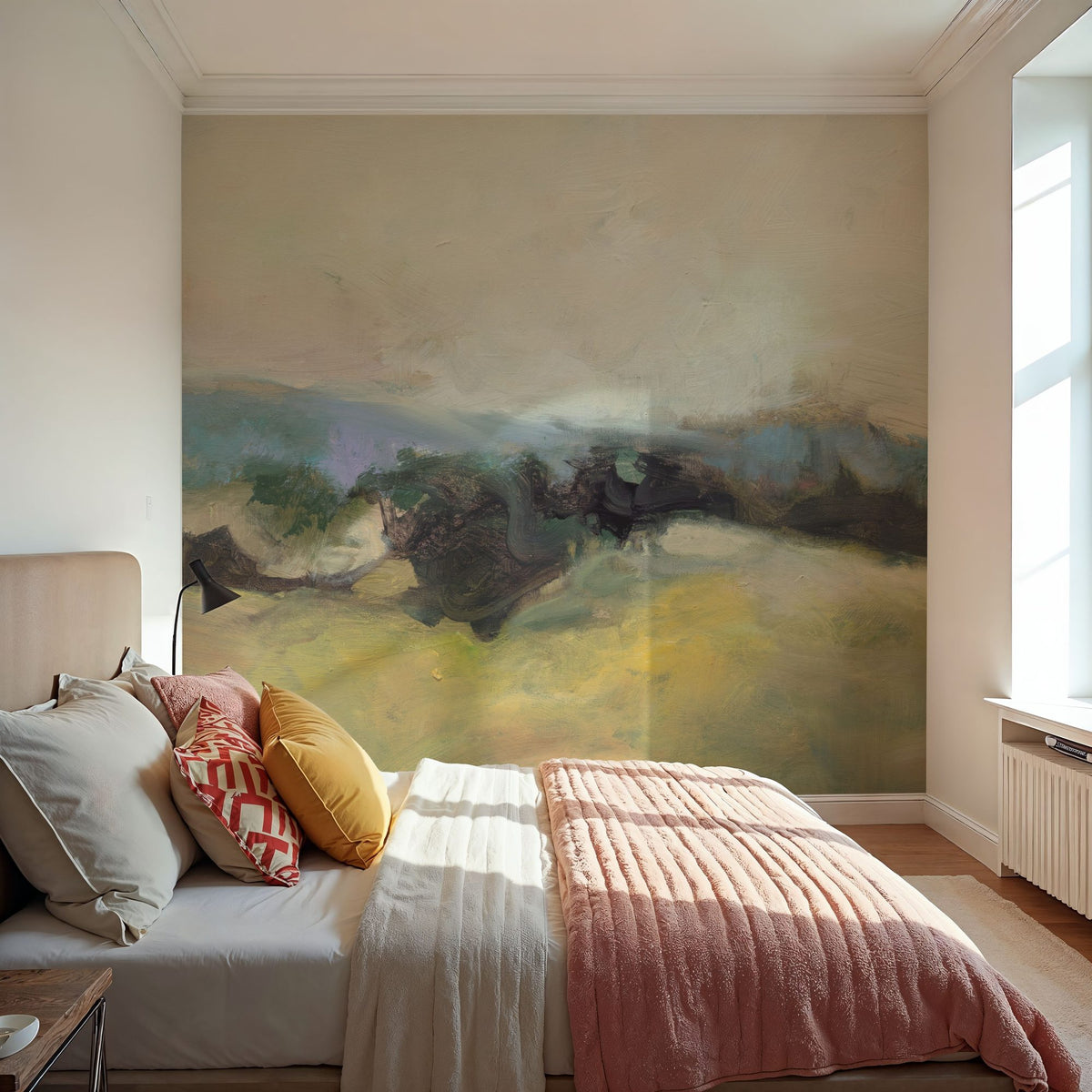 Valley View Mural Wallpaper - Warm Tone - room preview 03