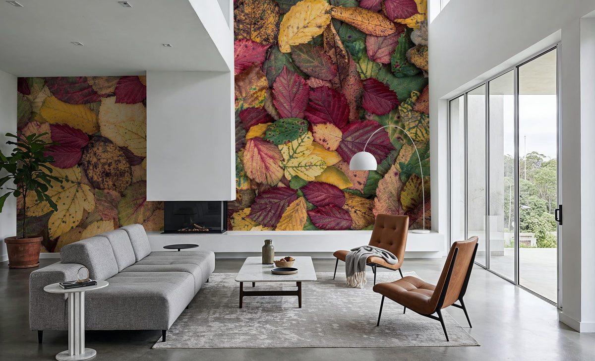 Fall Color Burst Mural Wallpaper - room preview 03