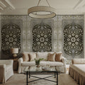 My Floral Dreams, Ecru Mural Wallpaper - room preview 03