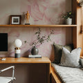 Transcendent Peony, Dusty Pink Mural Wallpaper - room preview 03