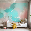 Floating Abstract Mural Wallpaper - room preview 03