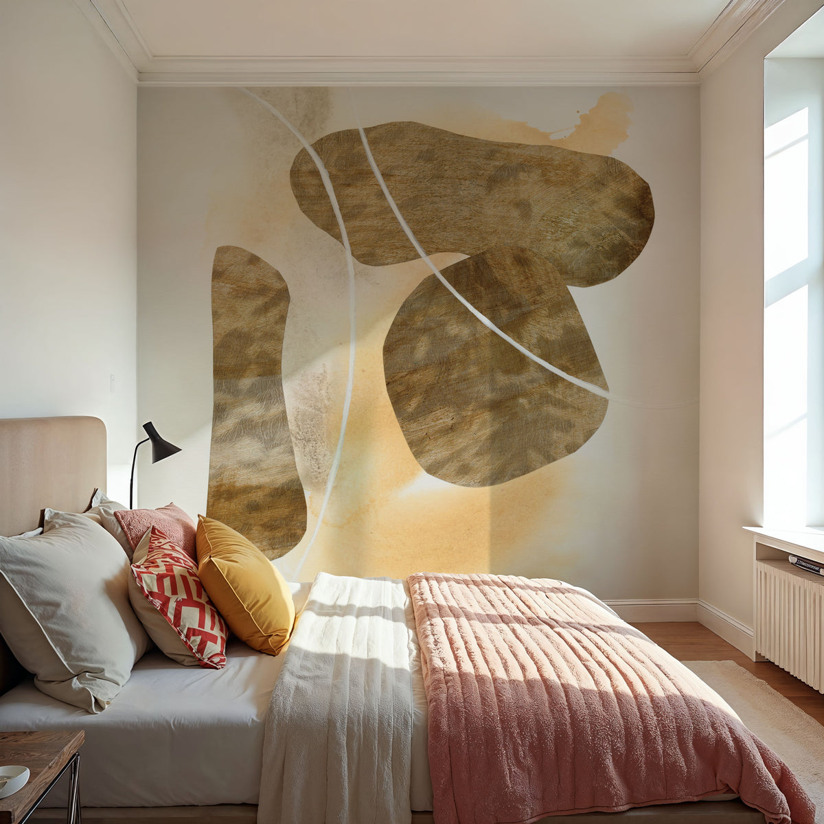 Metallic Textures IV Mural Wallpaper - room preview 03
