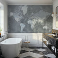World Map Cities - Zanders Mural Wallpaper - room preview 03