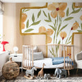 Floral Cross I Mural Wallpaper - room preview 03
